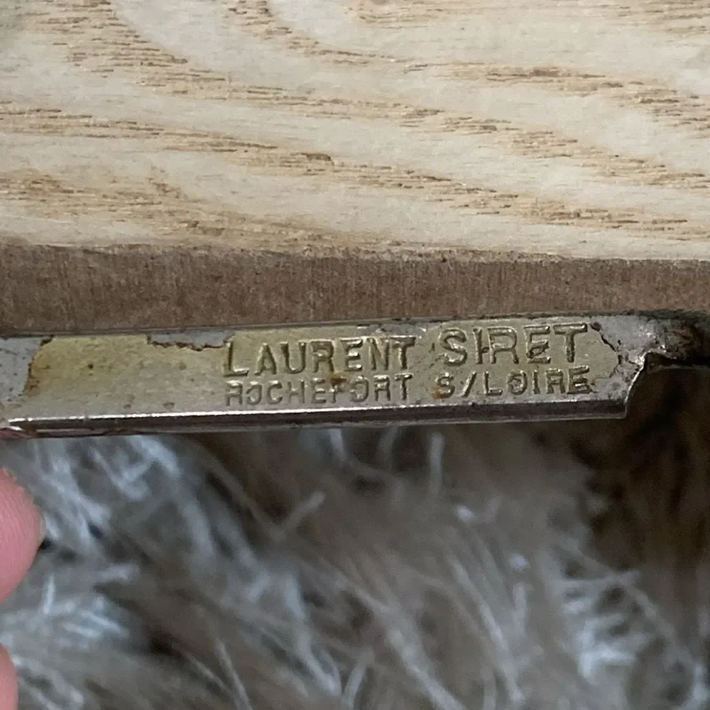 Laurent Siret Rocheford Burl Wood Grapevine‎ Corkscrew Wine Bottle Opener Vtg